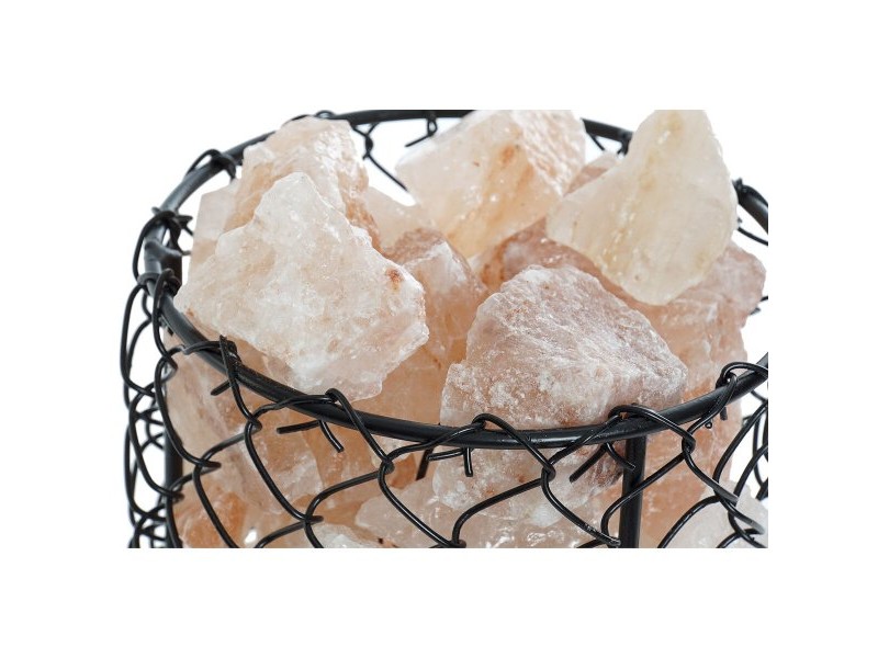 Ярка декорация DKD Home Decor Сол Черен Оранжев 15 W 17 x 17 x 17 cm