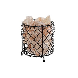 Ярка декорация DKD Home Decor Сол Черен Оранжев 15 W 17 x 17 x 17 cm