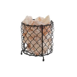 Ярка декорация DKD Home Decor Сол Черен Оранжев 15 W 17 x 17 x 17 cm