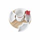 Уред фондю DKD Home Decor Червен 26,5 x 26,5 x 1,5 cm (10 pcs)