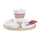Уред фондю DKD Home Decor Червен 26,5 x 26,5 x 1,5 cm (10 pcs) Уред фондю DKD Home Decor Червен 26,5 x 26,5 x 1,5 cm (10 pcs)