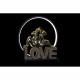 Ярка декорация DKD Home Decor Love Смола Заек love 30 x 11 x 31,5 cm