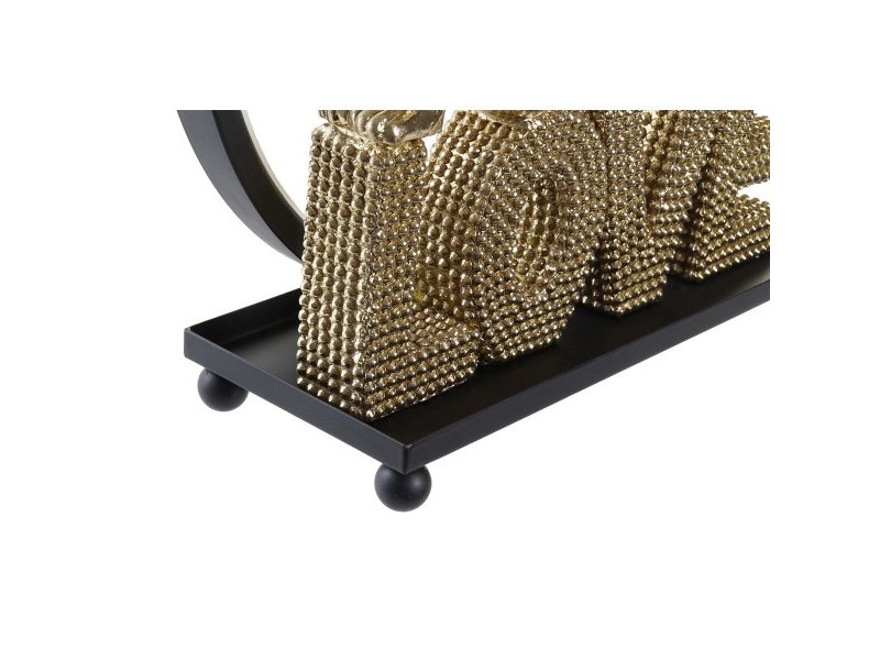 Ярка декорация DKD Home Decor Love Смола Заек love 30 x 11 x 31,5 cm