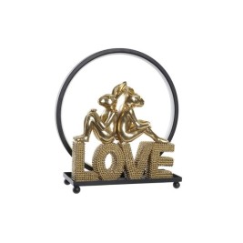 Ярка декорация DKD Home Decor Love Смола Заек love 30 x 11 x 31,5 cm