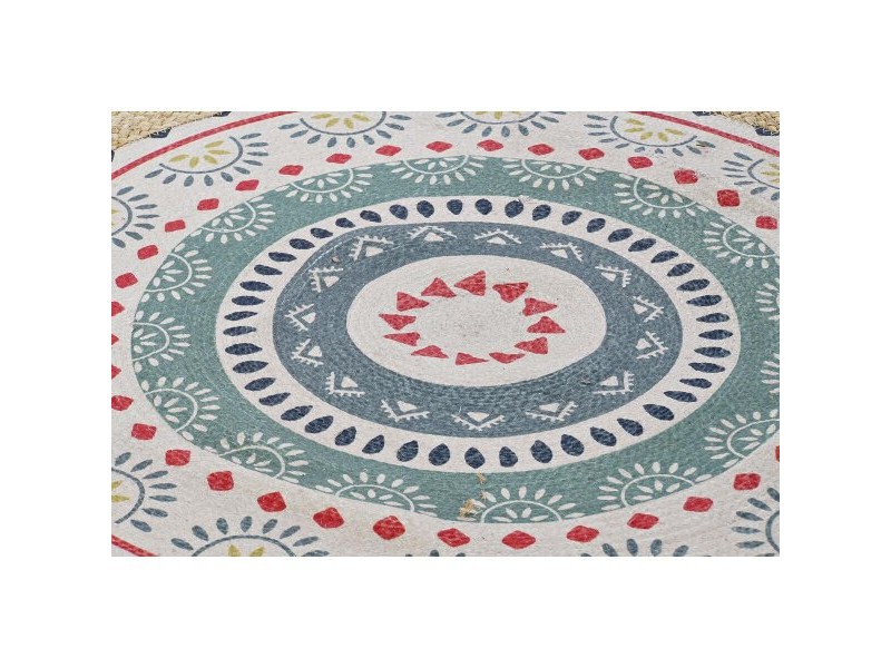 Килим DKD Home Decor Кафяв Многоцветен (120 x 120 x 0,75 cm)