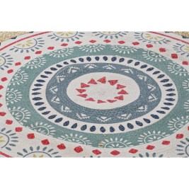 Килим DKD Home Decor Кафяв Многоцветен (120 x 120 x 0,75 cm)