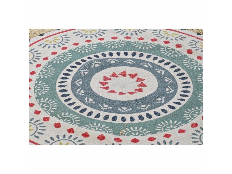 Килим DKD Home Decor Кафяв Многоцветен (150 x 150 x 0,75 cm)