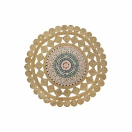 Килим DKD Home Decor Кафяв Многоцветен (150 x 150 x 0,75 cm)