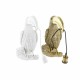 Стенна лампа DKD Home Decor Златен Бял Смола 220 V 50 W (26 x 19,5 x 44 cm) (2 броя)