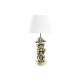Настолна лампа DKD Home Decor Златен Бял Колониален 220 V 50 W Маймуна (30 x 30 x 61 cm)