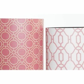 Кошче за боклук DKD Home Decor Бял Оранжев Дървен Пластно Vintage