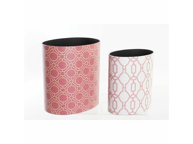 Кошче за боклук DKD Home Decor Бял Оранжев Дървен Пластно Vintage Кошче за боклук DKD Home Decor Бял Оранжев Дървен Пластно Vintage