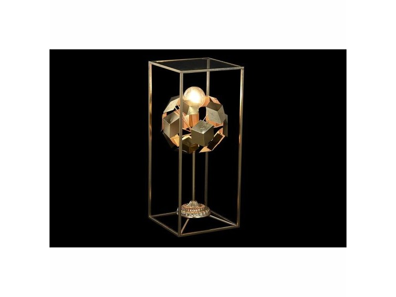 Настолна лампа DKD Home Decor Златен 220 V 50 W Модерен Геометричен (30 x 30 x 71 cm)