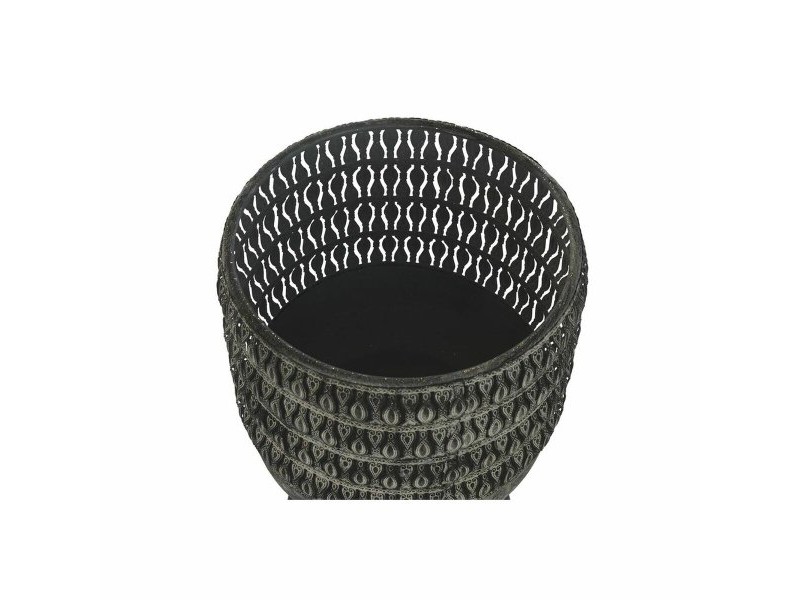 Комплект саксии DKD Home Decor Износени 32 x 32 x 84 cm Метал (2 броя)
