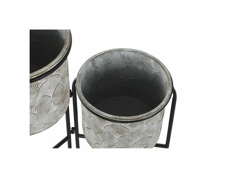 Саксия DKD Home Decor Сив Метал (82 x 25 x 81 cm)