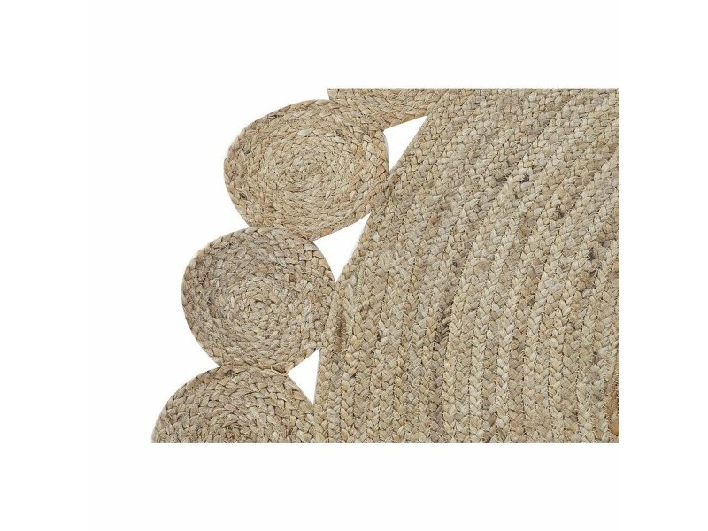 Килим DKD Home Decor Кафяв Естествен 150 x 150 x 1 cm