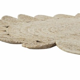 Килим DKD Home Decor 200 x 200 x 1 cm Естествен Кафяв полиестер Юта