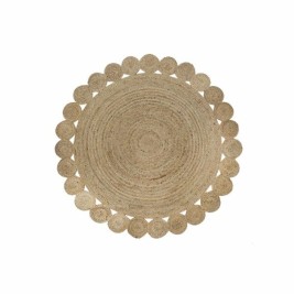 Килим DKD Home Decor 200 x 200 x 1 cm Естествен Кафяв полиестер Юта