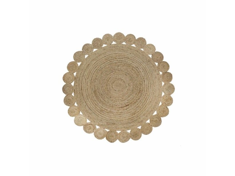 Килим DKD Home Decor 200 x 200 x 1 cm Естествен Кафяв полиестер Юта Килим DKD Home Decor 200 x 200 x 1 cm Естествен Кафяв полиестер Юта