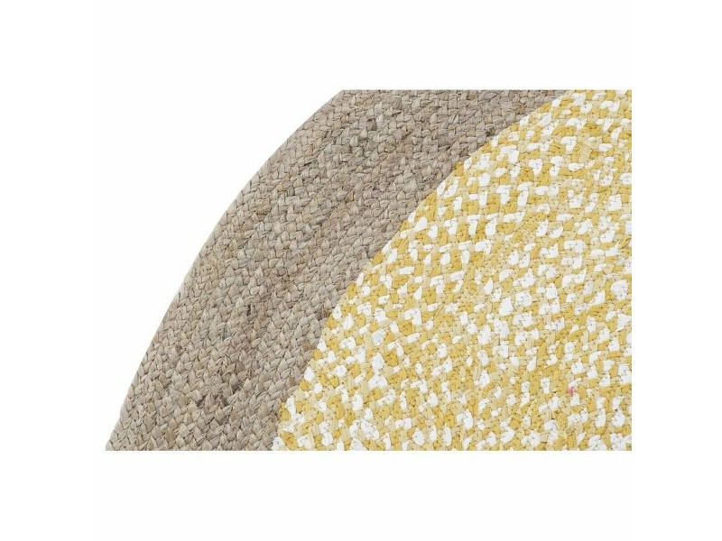 Килим DKD Home Decor Кафяв Бял Жълт (200 x 200 x 1 cm)