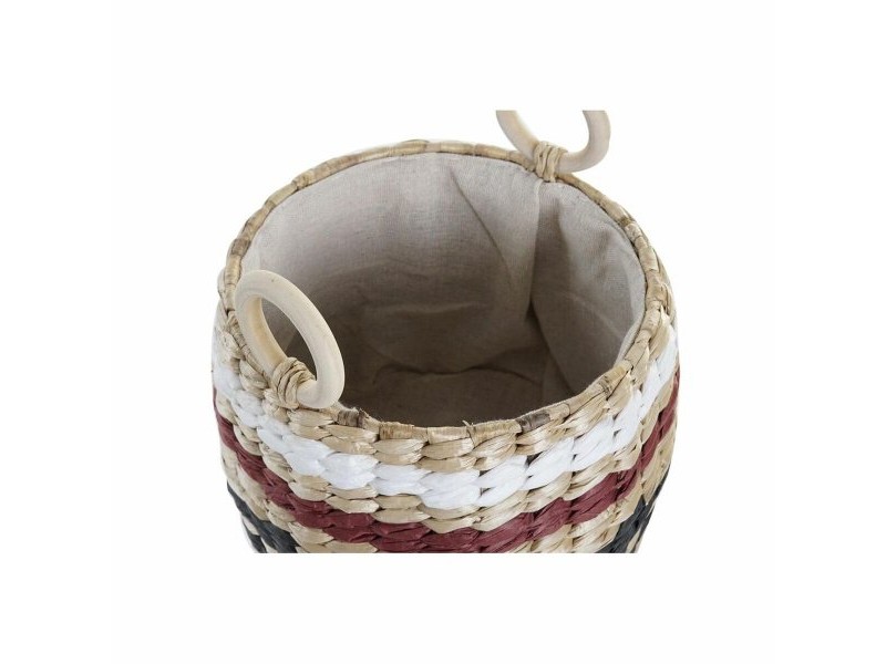 Игра на Кошници DKD Home Decor Естествено влакно 30 x 30 x 25 cm Колониален