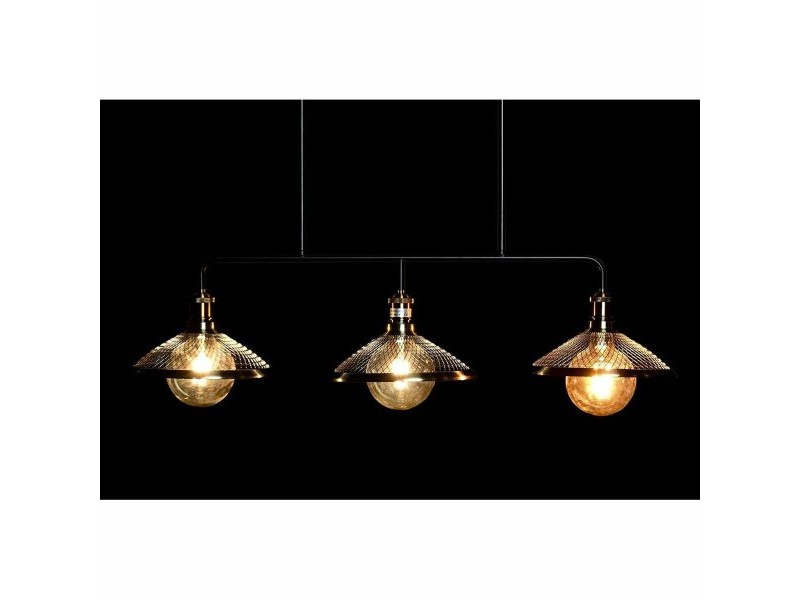 Полилей DKD Home Decor 100 x 29 x 22 cm Черен Златен Метал 50 W