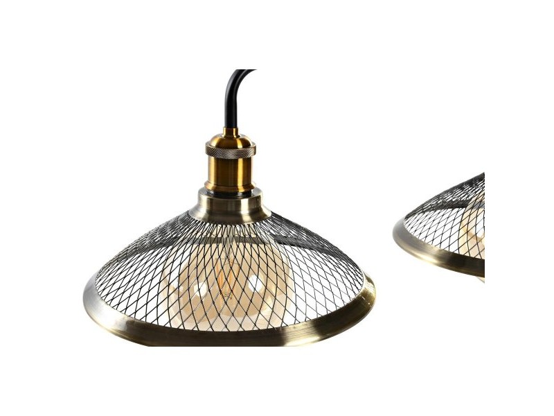 Полилей DKD Home Decor 100 x 29 x 22 cm Черен Златен Метал 50 W Полилей DKD Home Decor 100 x 29 x 22 cm Черен Златен Метал 50 W