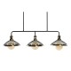Полилей DKD Home Decor 100 x 29 x 22 cm Черен Златен Метал 50 W Полилей DKD Home Decor 100 x 29 x 22 cm Черен Златен Метал 50 W