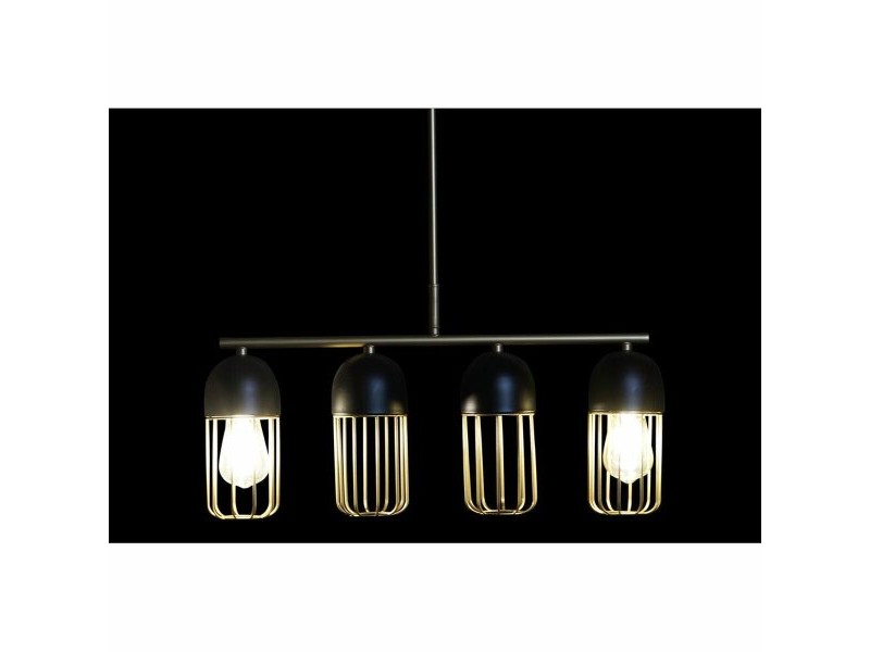 Полилей DKD Home Decor Черен Златен 220 V 50 W (60 x 11 x 26 cm) Полилей DKD Home Decor Черен Златен 220 V 50 W (60 x 11 x 26 cm)