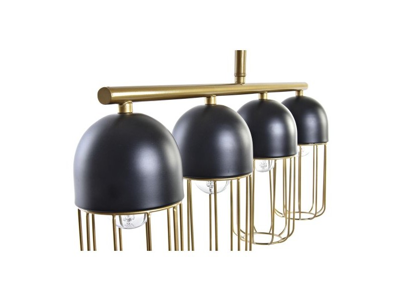 Полилей DKD Home Decor Черен Златен 220 V 50 W (60 x 11 x 26 cm)
