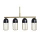 Полилей DKD Home Decor Черен Златен 220 V 50 W (60 x 11 x 26 cm) Полилей DKD Home Decor Черен Златен 220 V 50 W (60 x 11 x 26 cm)