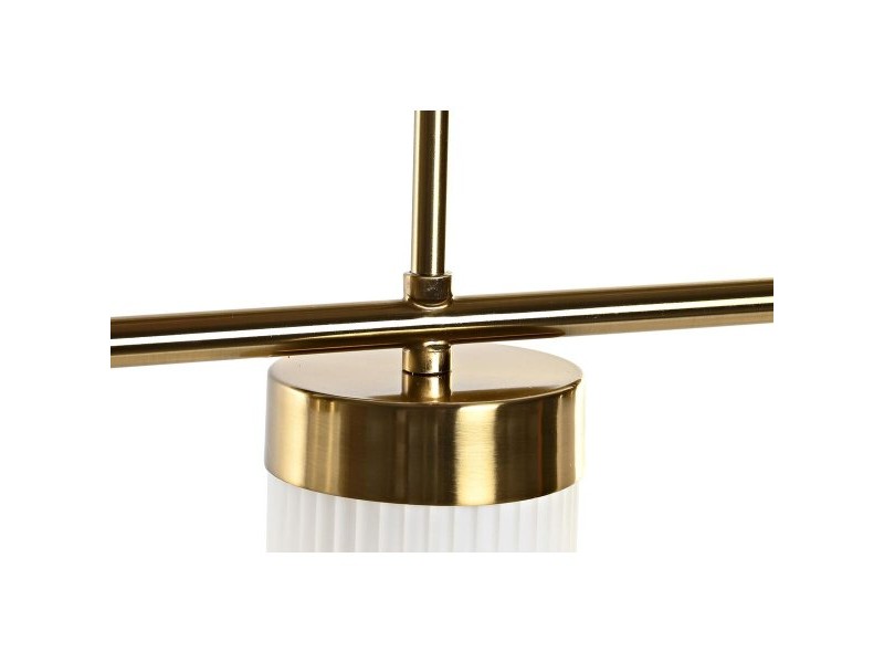 Полилей DKD Home Decor Бял Златен Метал Кристал 60 x 15 x 25 cm