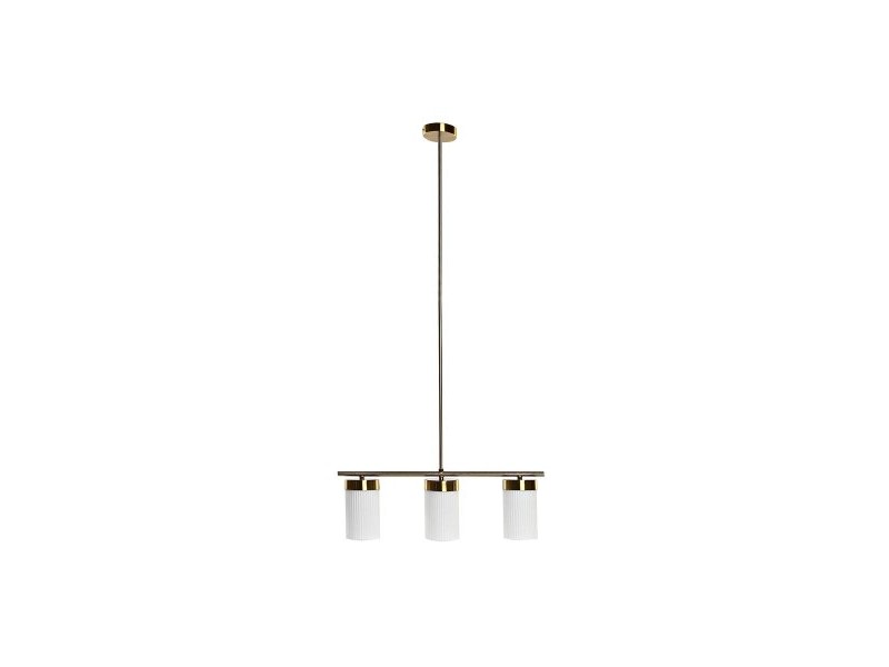 Полилей DKD Home Decor Бял Златен Метал Кристал 60 x 15 x 25 cm