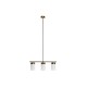 Полилей DKD Home Decor Бял Златен Метал Кристал 60 x 15 x 25 cm