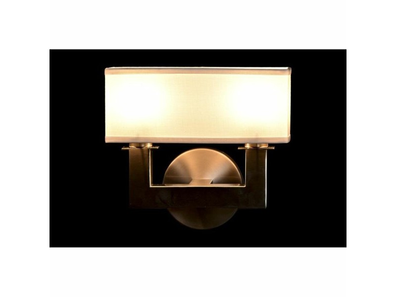 Стенна лампа DKD Home Decor Сребрист Метал полиестер Бял 220 V 40 W (25 x 14 x 24 cm)