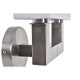 Стенна лампа DKD Home Decor Сребрист Метал полиестер Бял 220 V 40 W (25 x 14 x 24 cm)