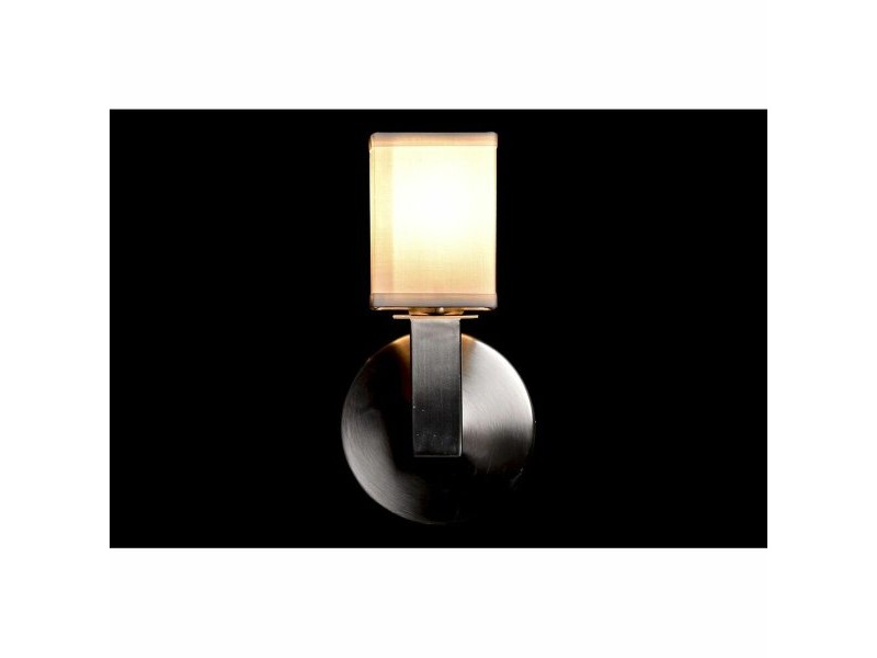 Стенна лампа DKD Home Decor Сребрист Метал полиестер Бял 220 V 40 W (12 x 10 x 22 cm)