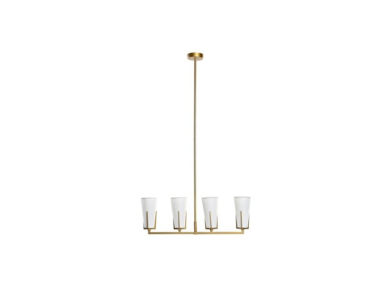 Полилей DKD Home Decor Златен Бял (67 x 14 x 22 cm)