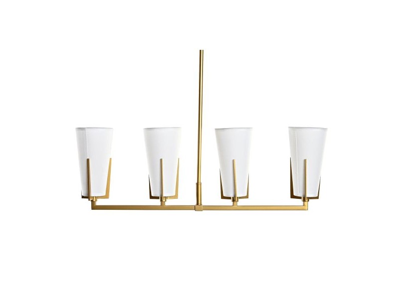 Полилей DKD Home Decor Златен Бял (67 x 14 x 22 cm)
