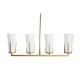Полилей DKD Home Decor Златен Бял (67 x 14 x 22 cm)