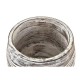 Саксия DKD Home Decor Кафяв Бял (2 броя) (22 x 22 x 16 cm)