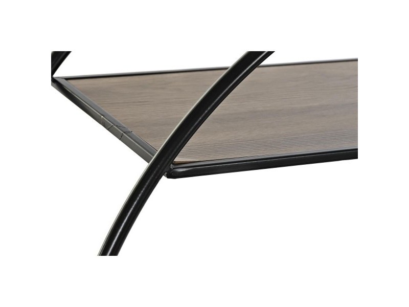 Лавица DKD Home Decor Черен Светло сив Метал Ела 90 x 30 x 100 cm (1)