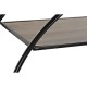 Лавица DKD Home Decor Черен Светло сив Метал Ела 90 x 30 x 100 cm (1)