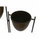 Саксия DKD Home Decor Черен Метал Мед Vintage (35 x 26,5 x 105 cm)