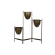 Саксия DKD Home Decor Черен Метал Мед Vintage (35 x 26,5 x 105 cm)