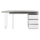 Бюро DKD Home Decor Естествен Сив Метал MDF (150 x 120 x 75 cm)