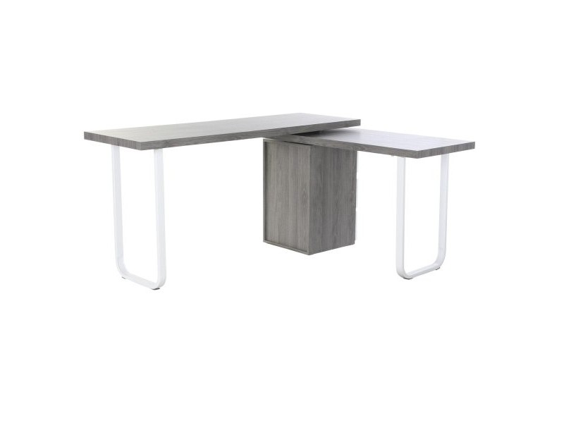 Бюро DKD Home Decor Естествен Сив Метал MDF (150 x 120 x 75 cm)
