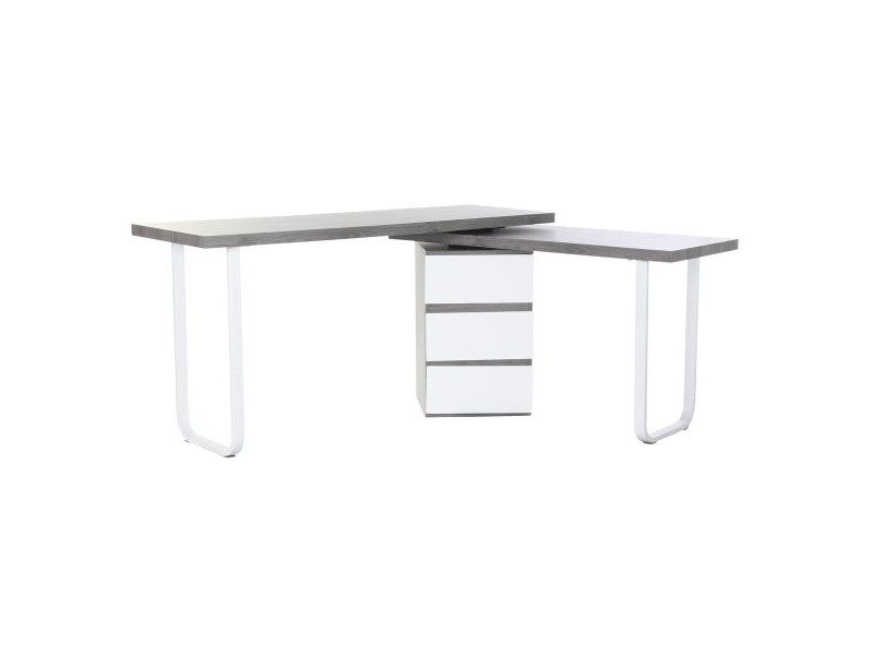 Бюро DKD Home Decor Естествен Сив Метал MDF (150 x 120 x 75 cm)
