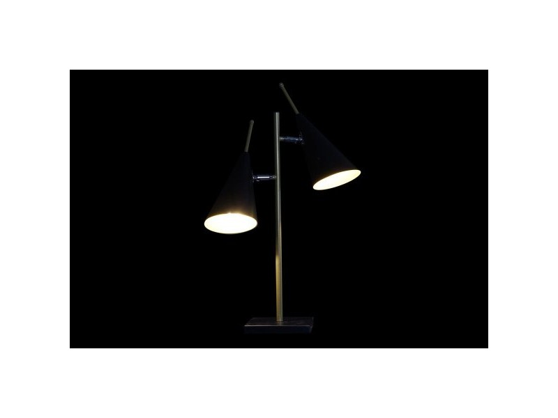 Настолна лампа DKD Home Decor Черен Златен Метал 25 W 220 V 38 x 16 x 64 cm