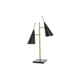 Настолна лампа DKD Home Decor Черен Златен Метал 25 W 220 V 38 x 16 x 64 cm
